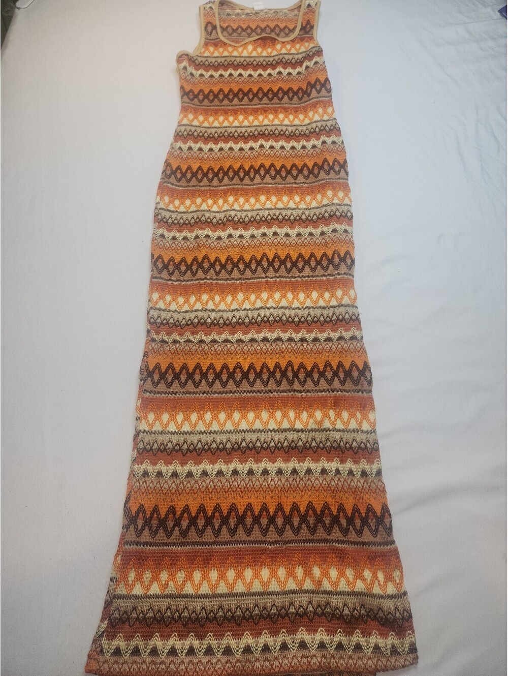 Shein patterned sleeveless maxi dress